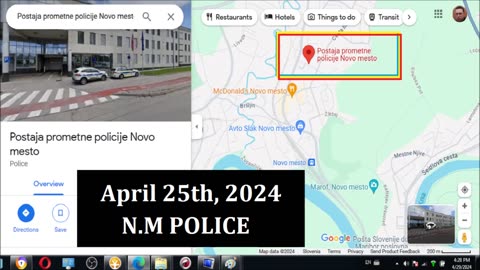 April 25th 2024 open criminal case of investigation INTO ENTIRE NOVO MESTO POLICE STATION