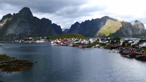 the fishing village reine in norway