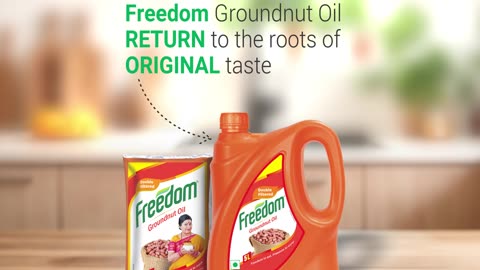 Freedom Groundnut Oil RETURN to the roots of Original taste.