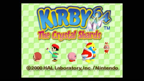 Kirby 64: The Crystal Shards (N64) - Title Screen Presentation