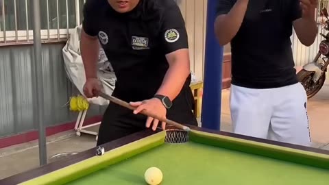 Billiards trick shots...really but not really