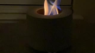 Indoor Fire Pit In Slow Mo