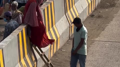 Got No Legs? No Problem! This Bangladeshi Man's INSANE Way to Cross the Road!