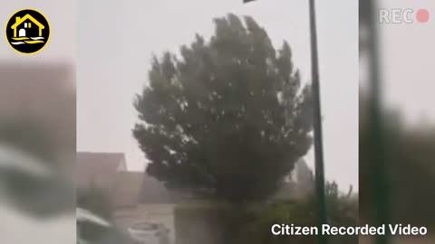 Natural disasters! Bad Weather Brings Heavy Rain And Storms To Auvergne, France