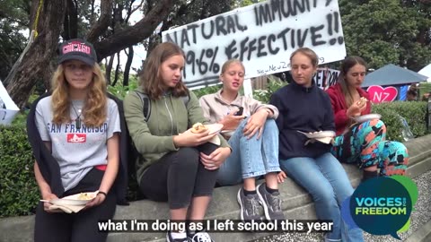 Peaceful Protest in Wellington - Five Girls - how their lives look now