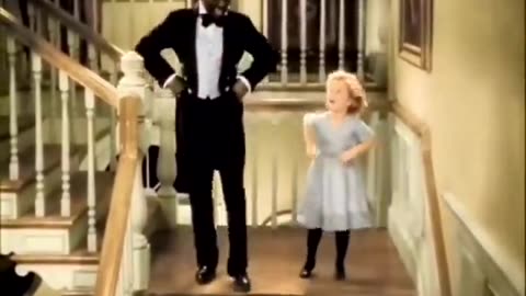 Bill Robinson teaches Shirley Temple his signature stair dance in The Little Colonel (1935)