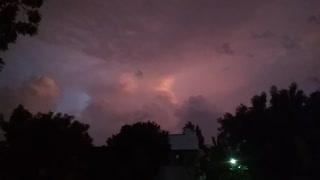 Colors on thunderstorm