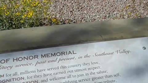 Chandler Arizona Veterans Memorial built in 2021 is beautiful. 3/17/23