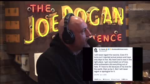 Bret Weinstein, Joe Rogan showed what a #vaccine cultist looks like.