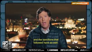 Tucker Carlson sends Alex Jones a message from Russia!