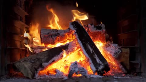 🔥 Cozy Fireplace 4K (2 HOURS) 🔥 Burning Fireplace Sounds. Relaxing Fireplace with Burning at home 🔥