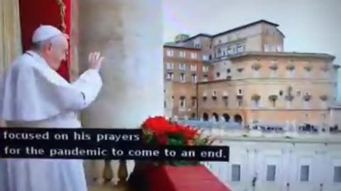 Dal secondo 00:08 tv annuncia sul Papa "La sua morte è stata annunciata"