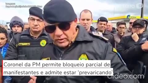 Coronel da PM-PR permite bloqueio parcial de manifestantes e admite estar ‘prevaricando’