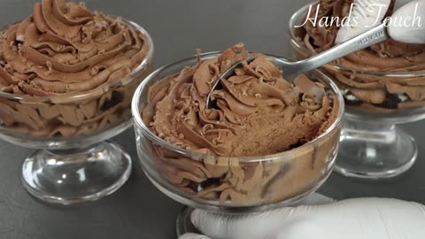 Chocolate ice creem so easy