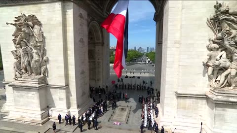 President Biden and the First Lady Participate in a Welcome Ceremony with President Macron of France