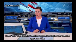 Russian Channel One's breaking news on the situation around Prigozhin (English Translation)