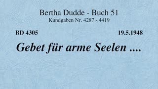 BD 4305 - GEBET FÜR ARME SEELEN ....