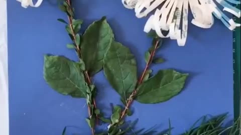 DIY Leaf Wall Art Real handmade Art work