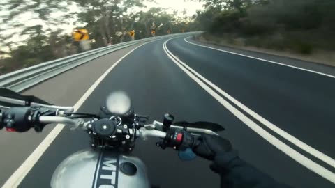 Relaxing 9 Minutes of POV Motorcycle Riding | Old Pacific HWY