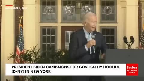 Bumpy Joe Biden teased at New York rally!