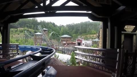 DOLLYWOOD great smoky mountains Wild eagle rollercoaster