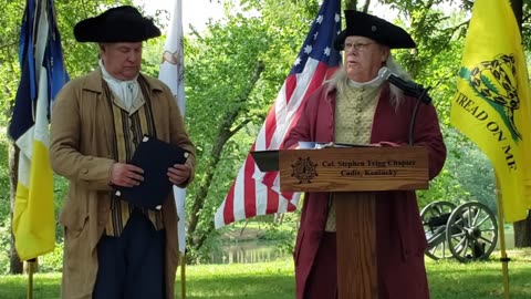 SONS OF THE AMERICAN REVOLUTION honors local chapter member Geoff Baggett