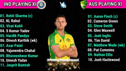 India vs Australia 2nd T20 Match Both Teams playing 11 comparison