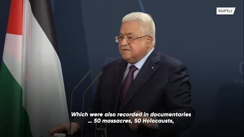 Scholz silent as Palestinian president blames Israel for ’50 holocausts’ during briefing in Berlin