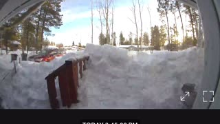 Ring Camera Catches Massive Roof Avalanche