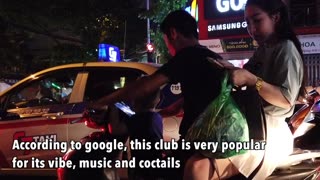 Nightlife of Vietnam, A sexy married woman tried to kiss me at a local night club in Hanoi