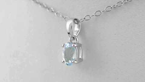 Look more impressive with Aquamarine Solitaire Pendants