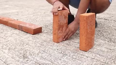 100 Bricks Double Domino Effect