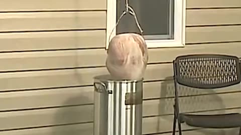 Frying a turkey accident