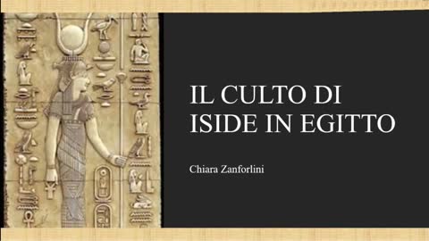 Il culto di Iside nell'Antico Egitto e ai giorni d'oggi praticato ancora dalle massonerie e altri gruppi di stronzi dell'occultura massonica giudaico greco-romana-egizia pagana satanico gnostica