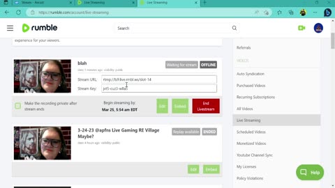 How to Stream on Rumble to ANY Site or Streaming Software progam!