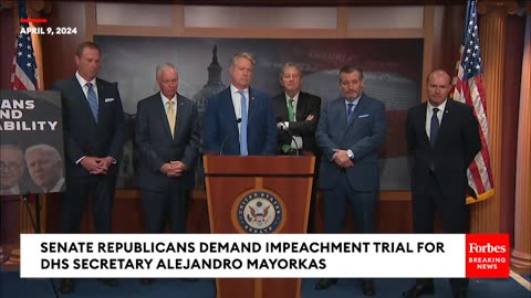 BREAKING NEWS GOP Senators Issue Direct Demand Of Schumer To Hold Mayorkas Impeachment Trial
