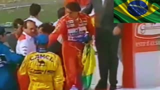 Ayrton Senna vencendo o Grande Premio do Brasil de 1993