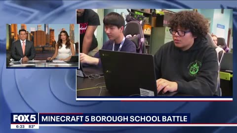Minecraft 5 borough school battle Live from FOXx