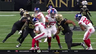 Demario Davis shoots into the Giants' backfield for big sack