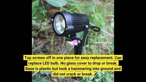 Landscape Lighting 12V 5W LED Landscape #Spotlight Cast-Aluminum-Overview