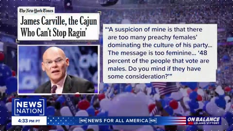 Carville 'Too Many Preachy Females' Costing Democrats Elections