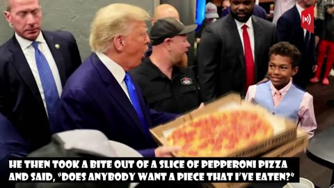Donld Trump at Downtowan House of Pizza in Fort Myers