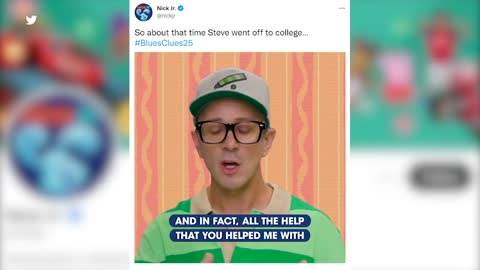 Steve from 'Blue's Clues' delivers a heartwarming message on Twitter - FULL VIDEO