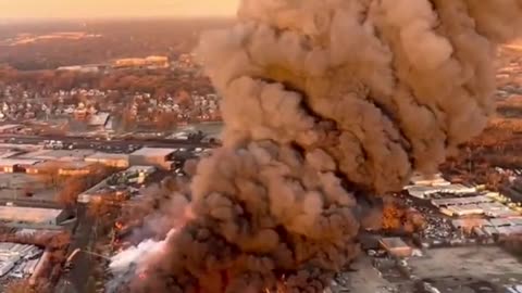 Video of another major fire in the United States. Another coincidence...?