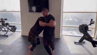 Russian Wrestling Power: Khabib Nurmagomedov & Islam Makhachev Training Together