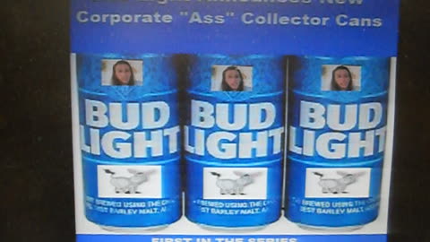 Bud Light Corporate "Ass" Collector Cans