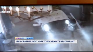 Jeep Plows Through Brick Wall Into Crowded New York Restaurant