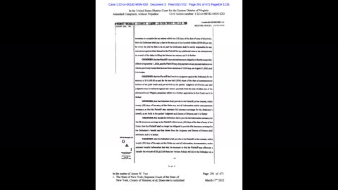 JamesYoo47 - 2022 JYoo v NY et al. Exhbt 1/2; USD Ct. EDVA failed 2 file Judgement; Defs fail 2JOIN