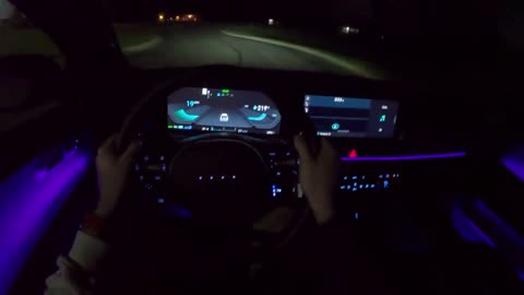 2023 Hyundai Ioniq 6 Limited - POV Night Drive