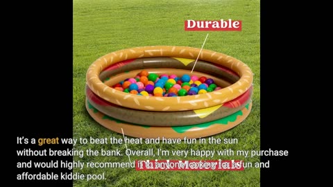 View Reviews: JOYIN 3Pack Inflatable Kiddie Pool, 47" Watermelon Donuts Pizza 3 Ring Summer Fun...